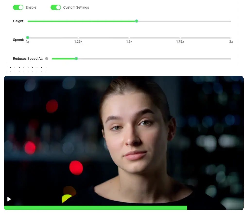 Dynamic Progress Bar feature